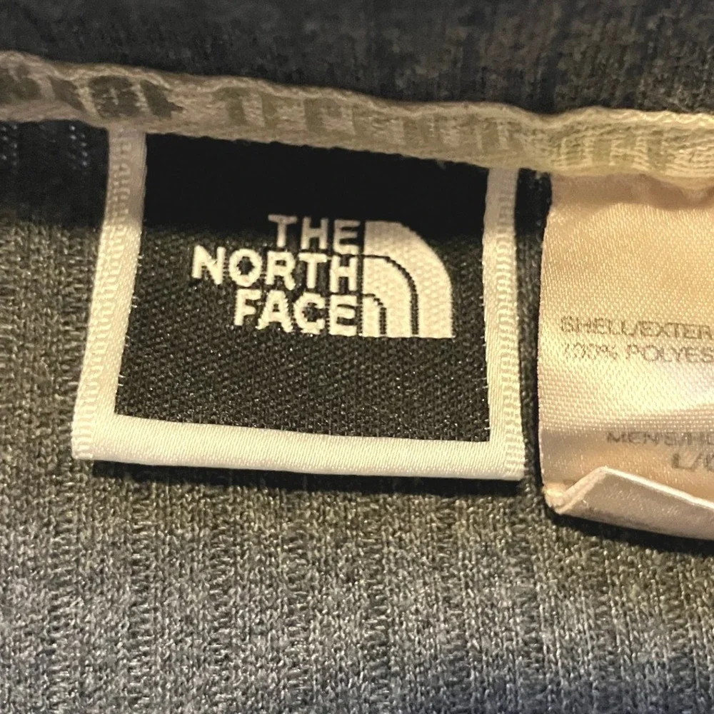 The North Face‎ Shirt Mens Large Henley Long Sleeve Ribbed Knit Pullover Gray